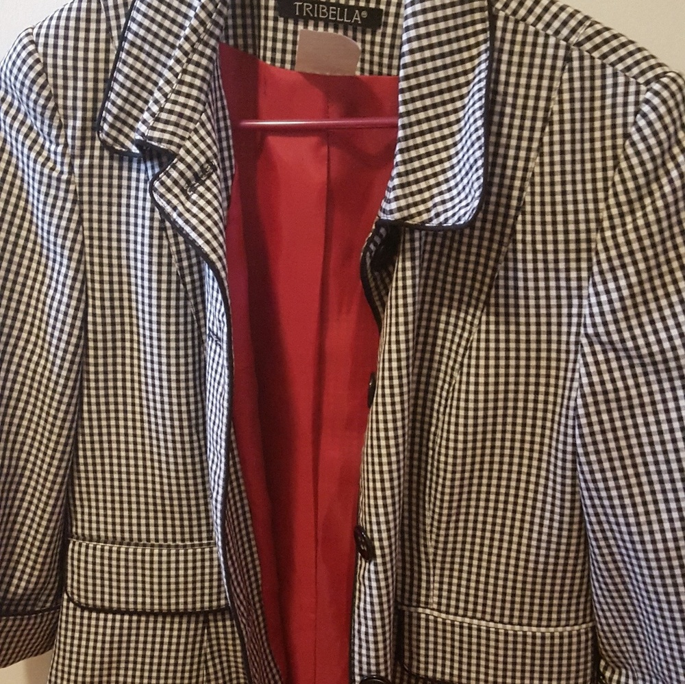 Tribella hounds tooth jacket